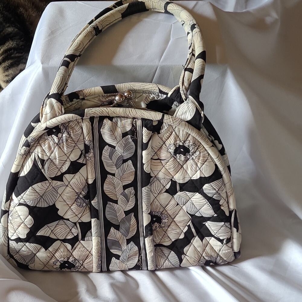 Vera Bradley Women's Leaf Covered Quilted Double Strap Shoulder Tote Handbag